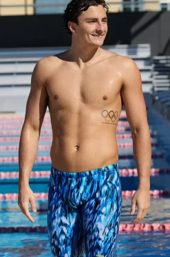 Jammers^Funky Trunks Mens Wing Streak Jammer Blue