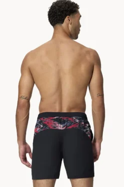 Boardshorts^Speedo Mens Xpress Lite Panel 16" Watershort Black/red