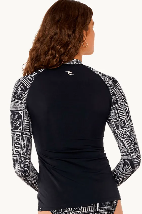 Rashies & Sunsuits^Rip Curl Mermaid Beach Long Sleeve Suntop BLACK