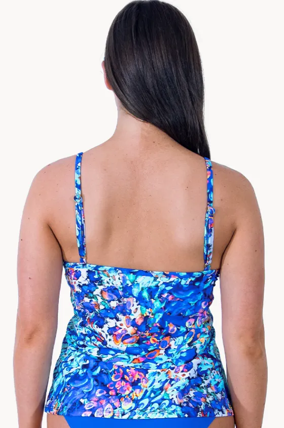Tankini Tops^T.h.e. Swimwear Mermaids Cove Blouson Tankini Separate Blue/orange