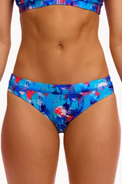 Bottoms^Funkita Messy Messy Messy Sports Brief Blue/red