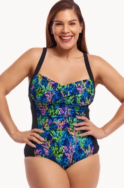 One Pieces^Funkita Midnight Meadow DD/E Cup Twist Front One Piece Multi