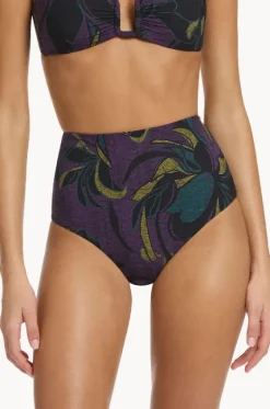 Bottoms^Jets Midnight Tropical High Waist Pant Amethyst