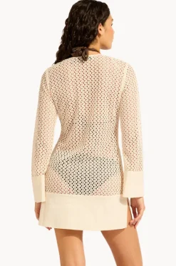 Overswim^Seafolly Mini Cover Up Ecru