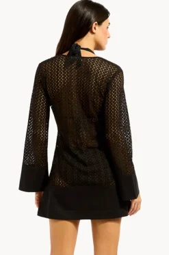 Overswim^Seafolly Mini Cover Up Black