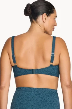 Bikini Tops^Artesands Minque Delacroix Cross Front Bra Dark slate