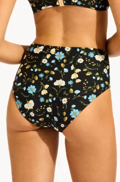 Bottoms^Seafolly Modern Romance High Waisted Pant Black