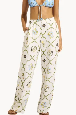 Pants^Seafolly Modern Romance Tailored Wide Leg Pant WHITE