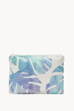 Travel|Bags^Aloha Monstera Mid Pouch Blue/purple