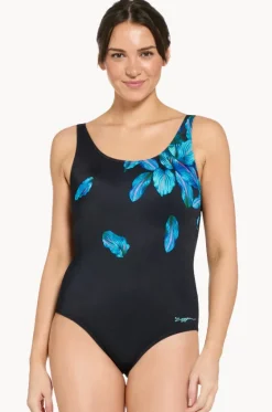 One Pieces^Zoggs Mystic Adjustable Scoopback One Piece Black/blue