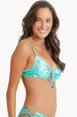 Bikini Tops^Sunseeker Mystic Glow Moulded Push Up Bra Green