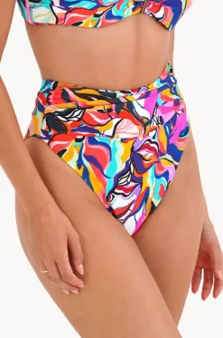 Bottoms^Moontide Nadia High Leg Gathered Pant Multi