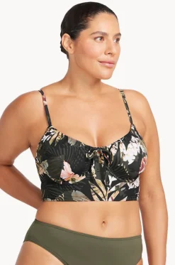 Bikini Tops^Artesands Neo Du Palmis Degas D/DD Cup Midriff Bra Black
