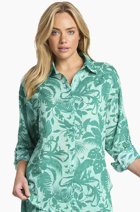 Tops^Sunseeker Neverland Boyfriend Shirt Envy