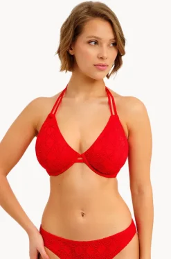 Bikini Tops^Freya Nomad Nights F Cup Halter Lava