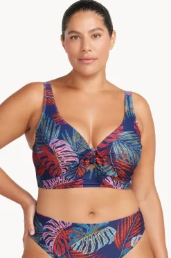 Bikini Tops^Artesands Nu Ornare Cezanne D/DD Cup Midriff Bra Navy