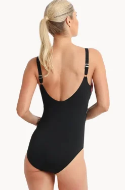 One Pieces^Poolproof Oasis DD/E Cup Wave Spliced One Piece Black
