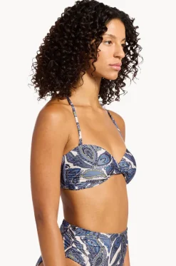 Bikini Tops^Jets Oasis Paisley Bandeau Cream
