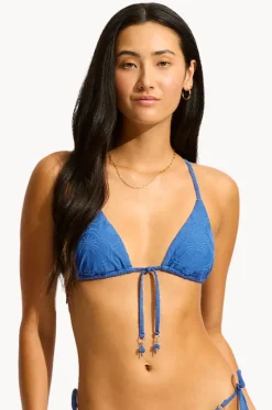 Bikini Tops^Seafolly Oasis Slide Tri Marine