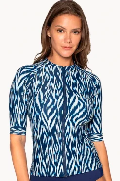 Rashies & Sunsuits^Nip Tuck Odisha Yvonne Suntop Navy