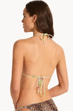 Bikini Tops^Monte u0026 Lou Olympia Reversible Slide Tri Multi