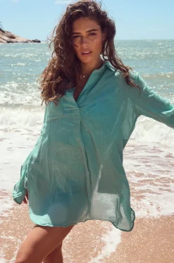 Overswim^Sunseeker Painters Shirt Moss