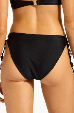 Bottoms^Seafolly Palermo Loop Tie Side Pant Black