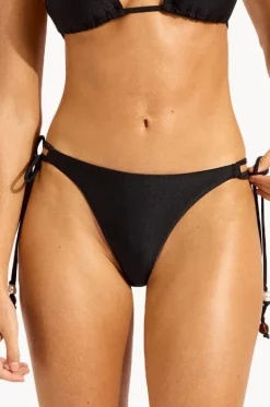 Bottoms^Seafolly Palermo Loop Tie Side Rio Pant Black