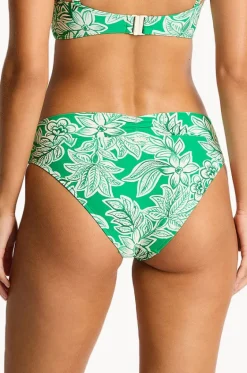 Bottoms^Sea Level Palmera V Front Mid Pant Green
