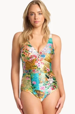 One Pieces^Sunseeker Papaya E/F Cup Minimiser One Piece Multi