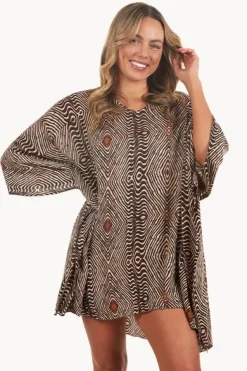 Overswim^Sundrenched Papua Short Tunic Brown