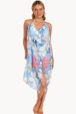 Dresses^Pool To Party Paradise Cove Maxi Halter Dress Blue