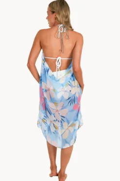 Dresses^Pool To Party Paradise Cove Maxi Halter Dress Blue