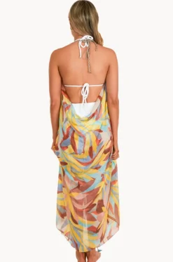 Dresses^Pool To Party Paradise Found Maxi Halter Dress Multi