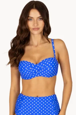 Bikini Tops^Baku Parisian Summer D/DD Cup Twist Bandeau Electric