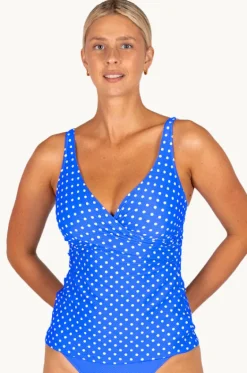 Tankini Tops^Baku Parisian Summer D/E Cup Wrap Tankini Separate Electric