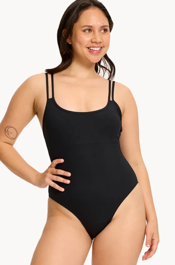 One Pieces^Modibodi Period Proof Double Strap One Piece BLACK