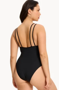 One Pieces^Modibodi Period Proof Double Strap One Piece BLACK