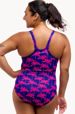 One Pieces^Funkita Pinky Palms Locked In Lucy One Piece Purple/pink