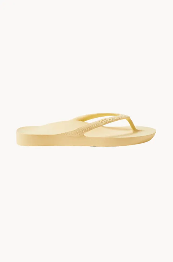 Footwear^Archies Plain Arch Support Thongs Lemon