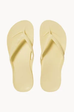 Footwear^Archies Plain Arch Support Thongs Lemon