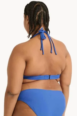Bikini Tops^Raq Apparel Plain FF/G Cup Underwire Halter Cobalt