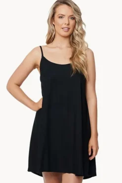 Dresses^Sundrenched Plain Folly Dress BLACK