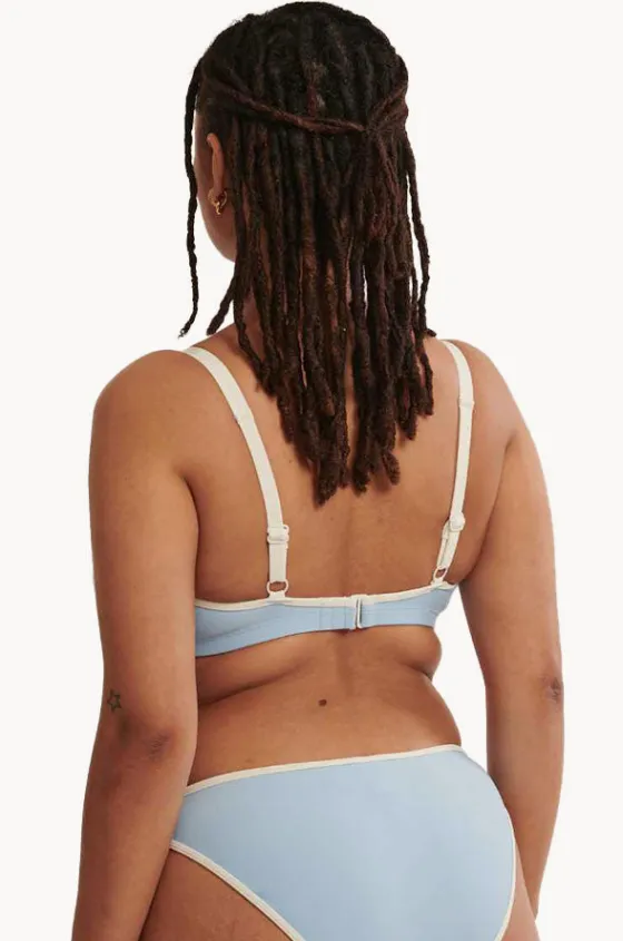 Bikini Tops^Raq Apparel Plain GG/H Cup Balconette Bra Powder blue