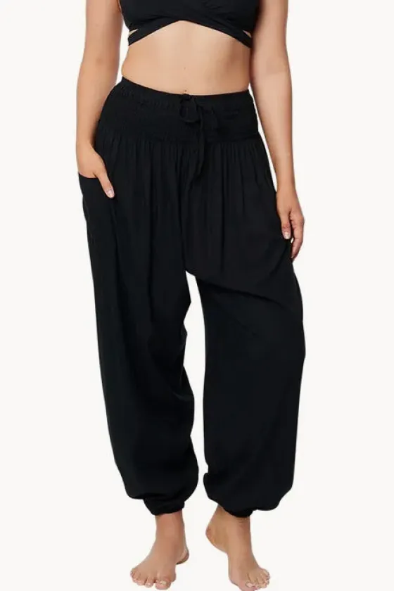 Pants^Sundrenched Plain Harem Pant Black
