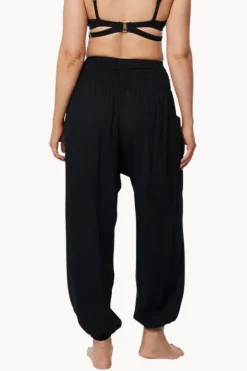 Pants^Sundrenched Plain Harem Pant Black