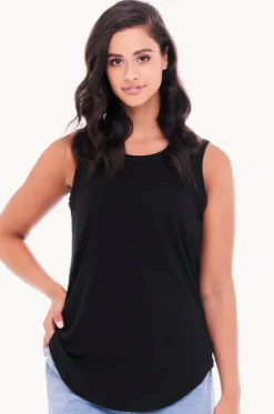 Tops^Betty Basics Plain Keira Tank Black