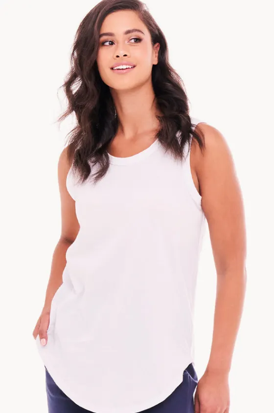Tops^Betty Basics Plain Keira Tank White