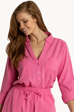 Tops^Sunseeker Plain Mystic Shirt Mystic pink