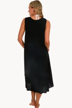 Dresses^Sundrenched Plain Niche Dress Black